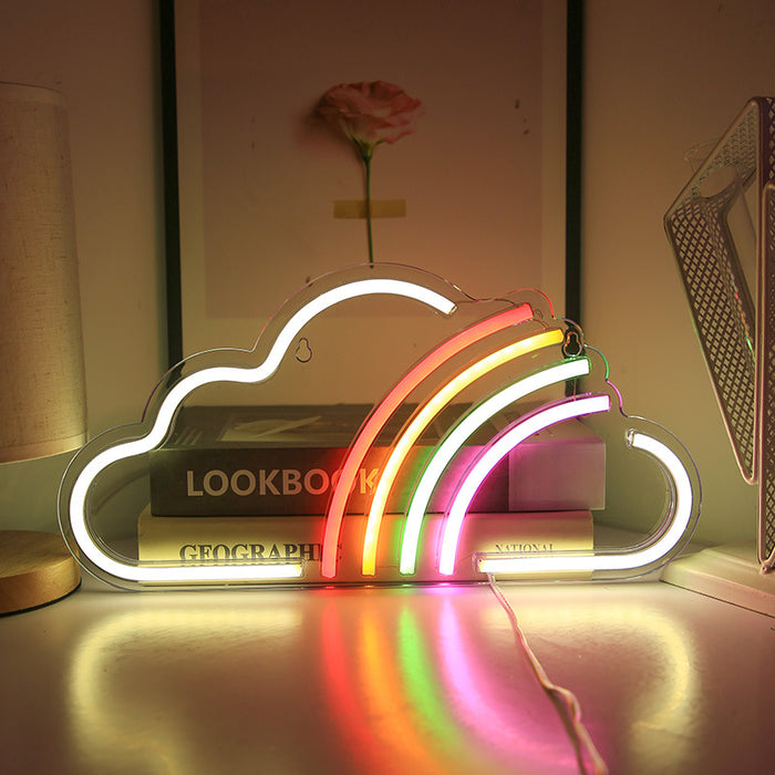 Luz de neón del tablero trasero de acrílico del sueño de mayúsculas y minúsculas colgantes de la iluminación creativa llevada