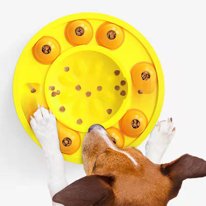 Hundehaustier-Puzzlespielzeug, langsamer Futterspender, interaktiver Futterspender zur Erhöhung des Welpen-IQ