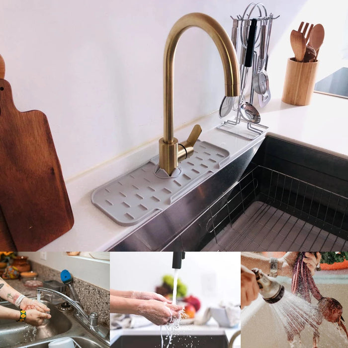 Küche Silikon Wasserhahn absorbierende Matte für Waschbecken Spritzschutz - Arbeitsplatte Schutz für Bad und Küche