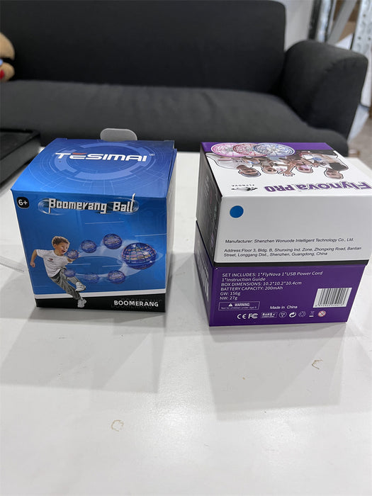 Flynova Pro boule volante Spinner jouet contrôlé à la main Drone hélicoptère 360 ​​rotatif Mini OVNI avec lumière enfants cadeaux