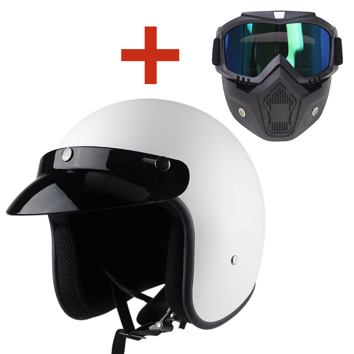 Casco De Moto Retro Motocicleta Masculina