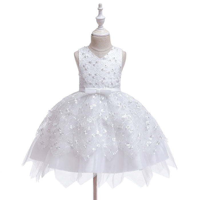 Roupas para bebês meninas, vestidos de jardim de infância para crianças médias e pequenas