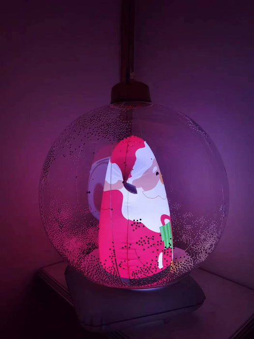 Manualidades inflables para colgar bolas de Navidad