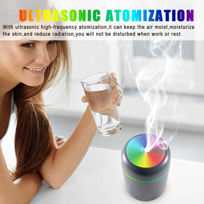 Humidificador ultrasónico del aromaterapia del aire LED del aire del grano del difusor del aceite esencial del aroma
