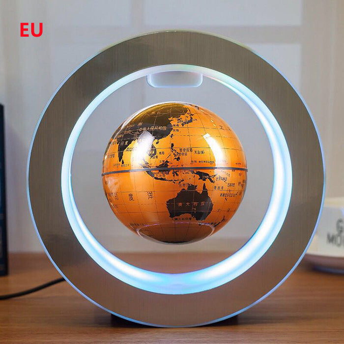Mappa del mondo a LED rotonda Globo galleggiante Luce a levitazione magnetica Magia antigravità