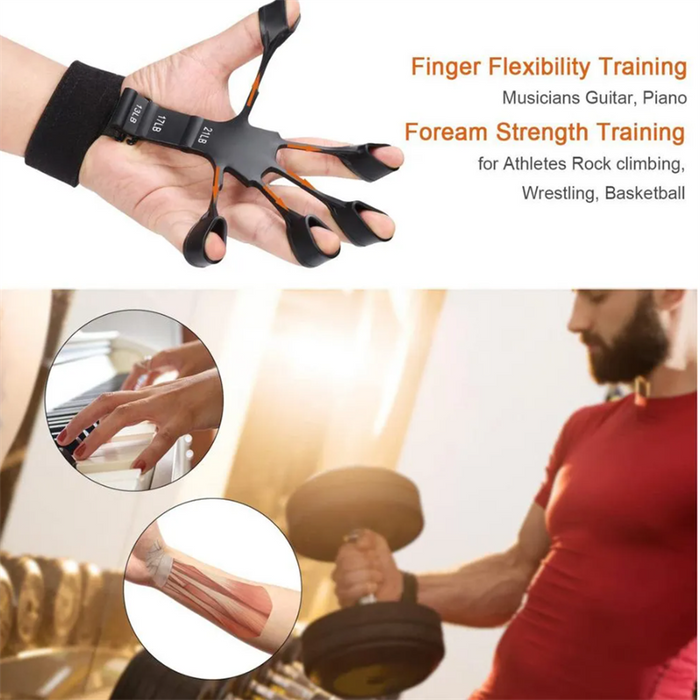 Silikon-Griffgerät, Fingerübungsstrecker, Fingergreifer, Krafttrainer