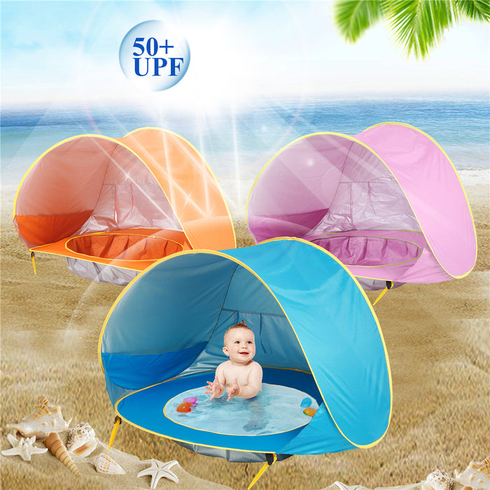 Tenda da spiaggia per bambini Tenda da campeggio per bambini Facile da piegare Tenda da sole impermeabile con protezione UV