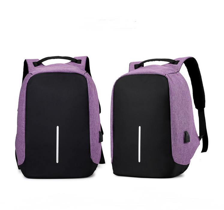 Mochila multifuncional resistente al agua con carga USB para ordenador portátil