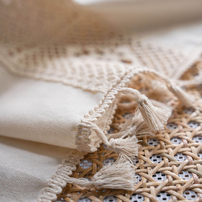Producto terminado de malla de crochet americano de cortina