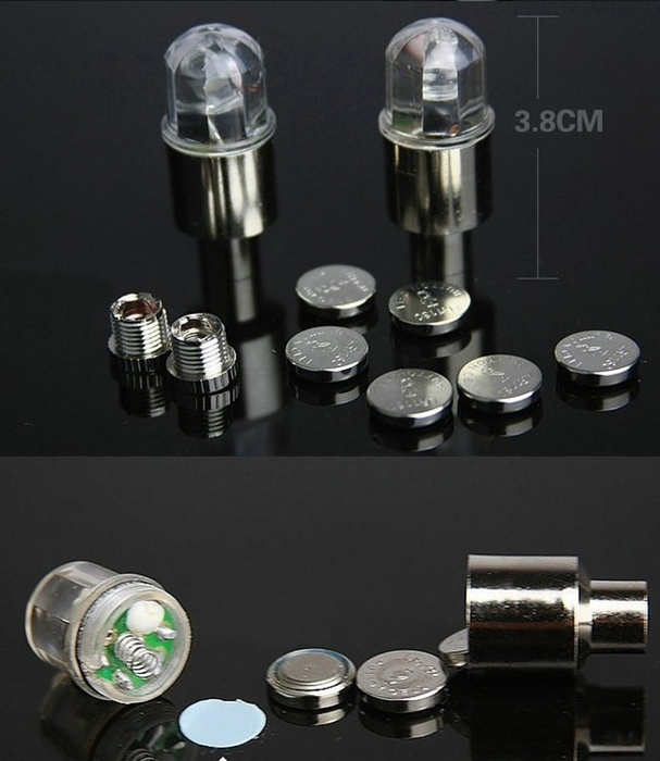 Lámpara colorida de la boquilla de la motocicleta del coche de las luces de la boquilla de las ruedas calientes del coche eléctrico de la bicicleta
