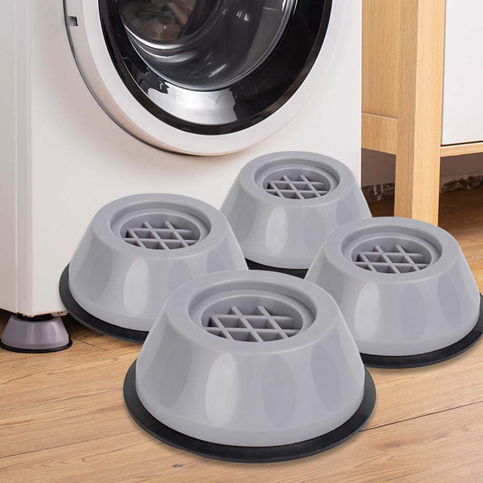 Almohadillas universales antivibración para pies, alfombrilla de goma para lavadora, almohadilla antivibración para secadora, Base de refrigerador, almohadilla antideslizante fija, 4 Uds.