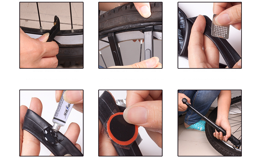 Kit de reparación de paseo en bicicleta
