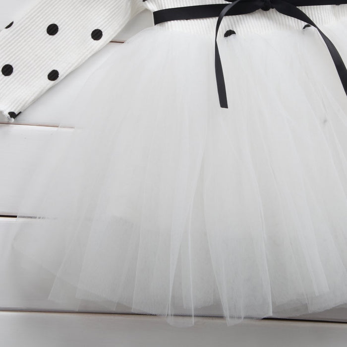Bebê meninas primavera inverno manga longa tutu vestidos de renda infantil recém-nascido 1st aniversário festa roupas vestido batismo casual wear