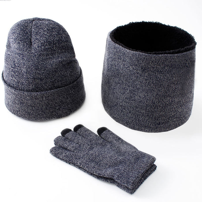 Herren Winter Mütze, Schal & Handschuhe Set 3-Teile