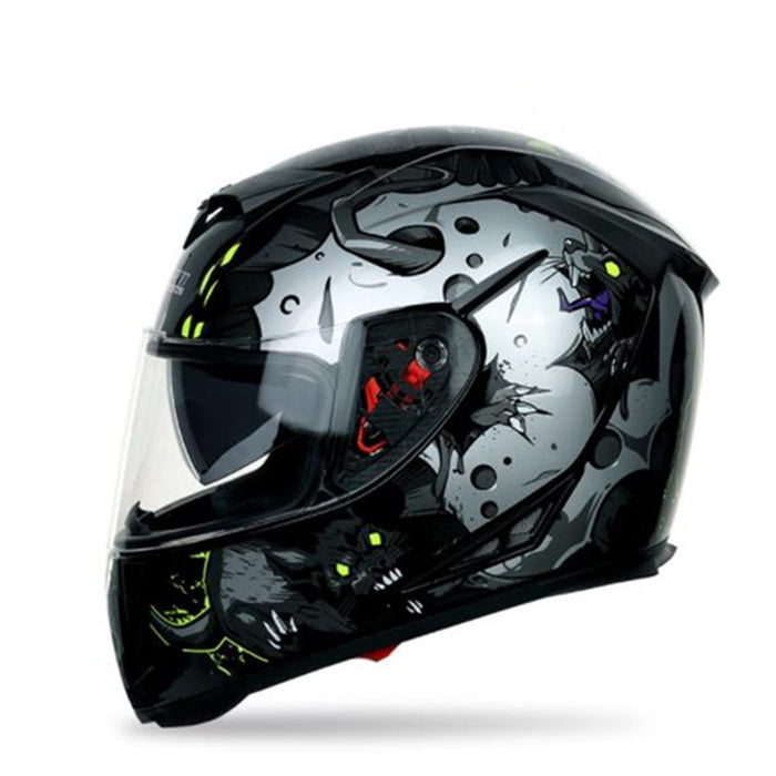 Moto Jetco de invierno con dos lentes y cubierta completa