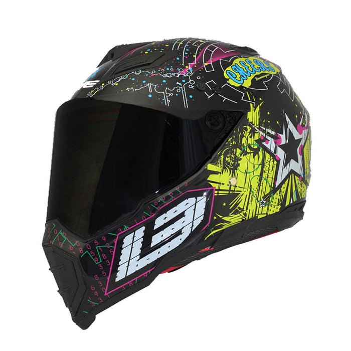 Hermoso casco todoterreno para motocicleta de cobertura completa