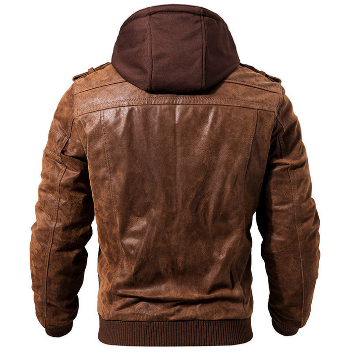 Veste en cuir de moto pour hommes, coupe cintrée, fermeture éclair Oblique, manteaux de motard en cuir PU, mode hiver automne, Streetwear chaud