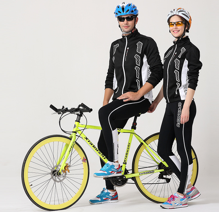 Jersey de bicicleta de primavera y otoño, traje de manga larga, modelos para hombres y mujeres, versión del equipo de bicicleta de montaña, ropa, abrigo de otoño e invierno