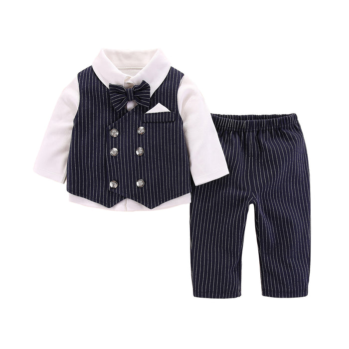 Bebé nuevo estilo caballero guapo ropa dividida