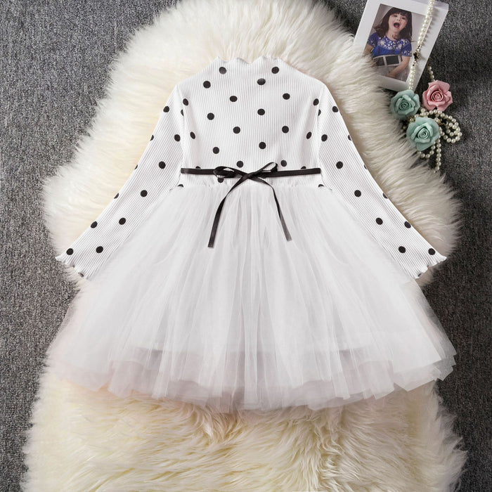 Bebê meninas primavera inverno manga longa tutu vestidos de renda infantil recém-nascido 1st aniversário festa roupas vestido batismo casual wear