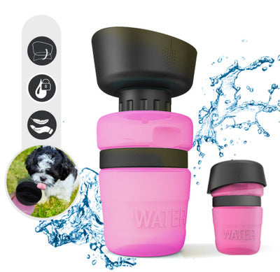 Haustier Outdoor faltbare Flasche Hund Reise Wasserflasche Hund Wasserspender