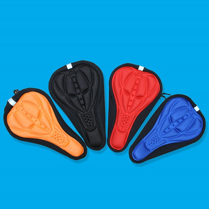 Funda de asiento transpirable 3D de color estera transpirable en relieve para bicicleta