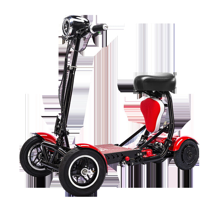 Cyungbok-Mini Scooter de transporte de bicicleta eléctrica para adultos, plegable, de cuatro ruedas, para personas mayores