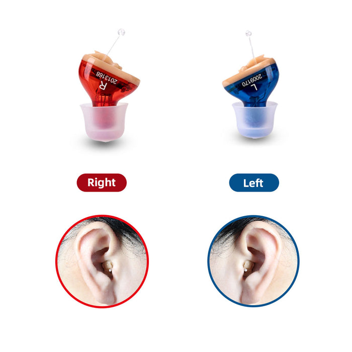 Audífonos Q10 para sordera de ancianos, ajustable, Micro inalámbrico, Mini tamaño, audífono Invisible, amplificador de sonido para oído