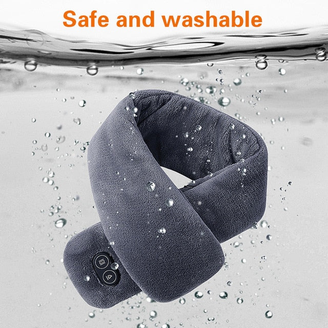 Frauen & Männer Weiche Temperaturkontrolle Schmerzlinderung Halswirbel Massage Schulter Nacken Wrap USB Beheizter Schal