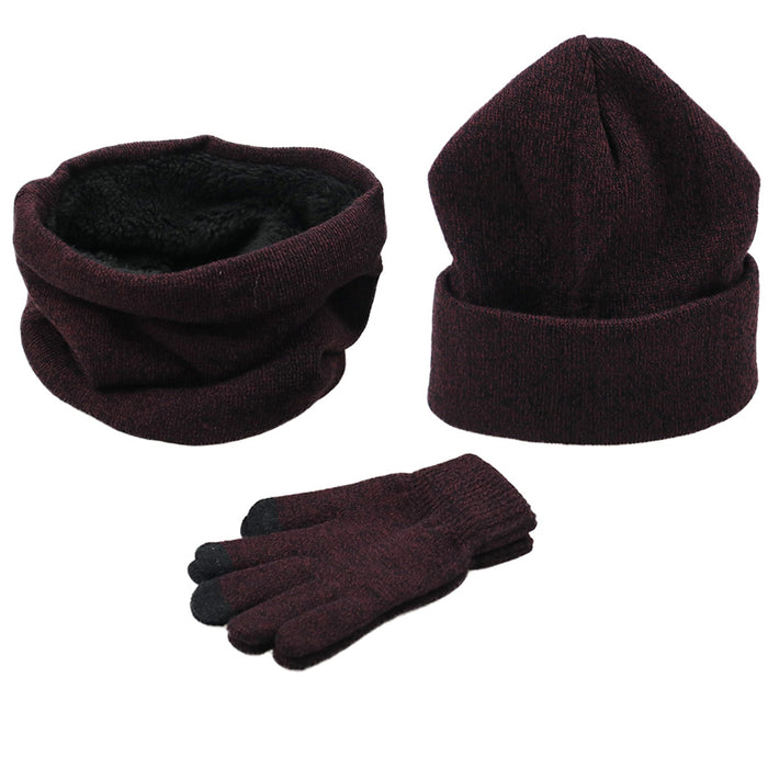 Herren Winter Mütze, Schal & Handschuhe Set 3-Teile