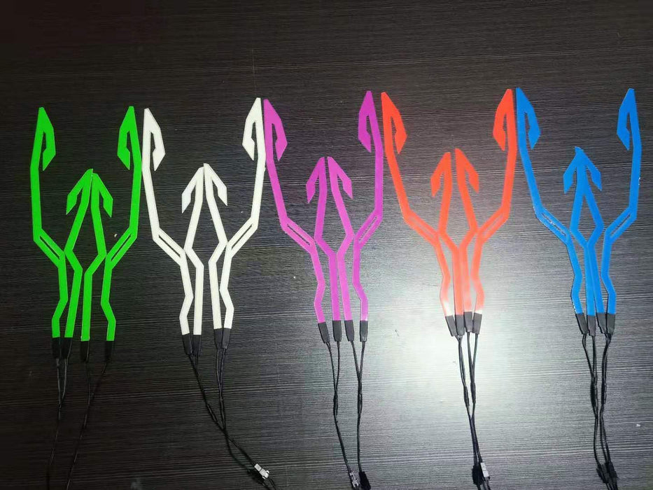Casco de motocicleta EL, luz fría, tira de luz, señal nocturna, tira luminosa modificada, pegatina para casco