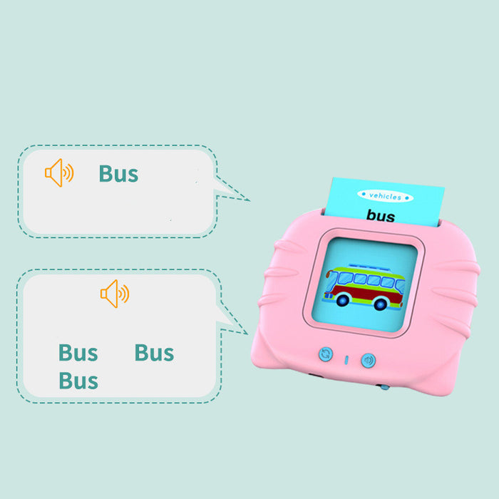 Tarjeta de educación temprana, iluminación para niños, máquina de aprendizaje de inglés