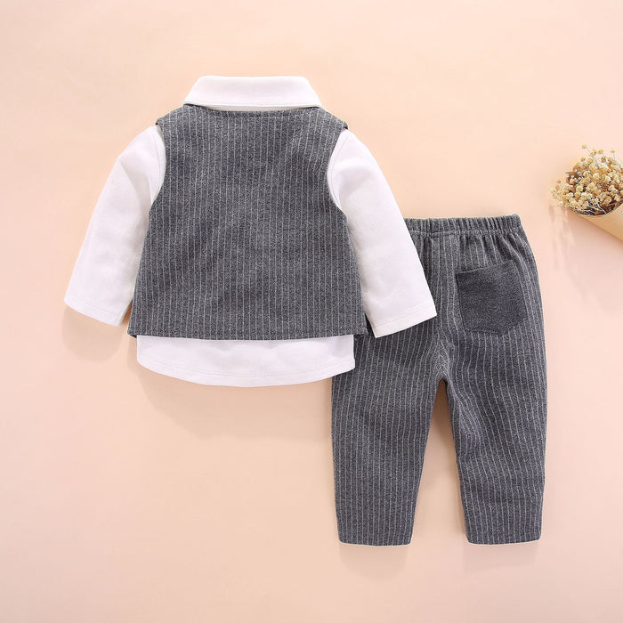 Bebé nuevo estilo caballero guapo ropa dividida