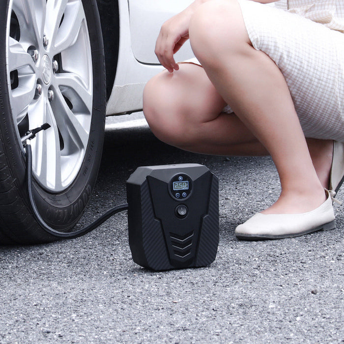 Compresor de aire portátil para coche, Inflador de neumáticos Digital DC 12V, bomba de aire automática de 150 PSI para coche, motocicleta, bomba de neumáticos con luz LED
