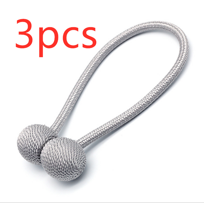 Imanes enganchados para dormitorio, correas de almacenamiento de encaje sin perforaciones, cortinas con hebillas magnéticas, clips fijos