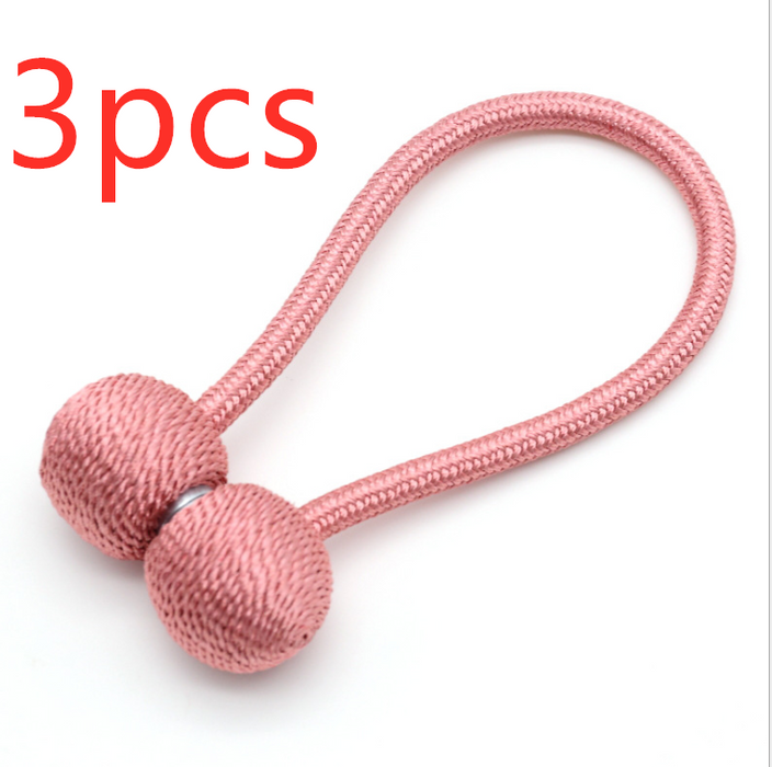 Imanes enganchados para dormitorio, correas de almacenamiento de encaje sin perforaciones, cortinas con hebillas magnéticas, clips fijos