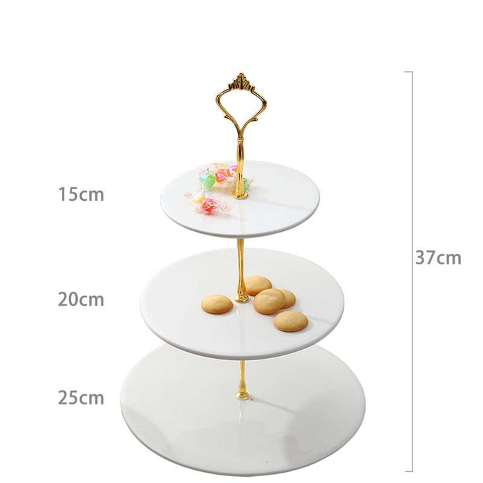 Bandeja de pastel de decoración de estante de exhibición de mesa de postre