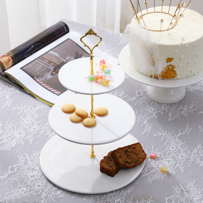 Bandeja de pastel de decoración de estante de exhibición de mesa de postre