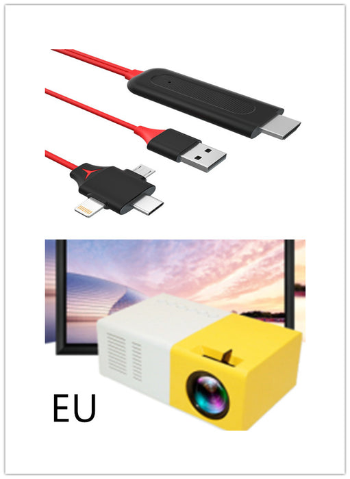 Proiettore portatile 3D Hd Led Home Theater Cinema Proiettore audio USB compatibile HDMI Mini proiettore Yg300