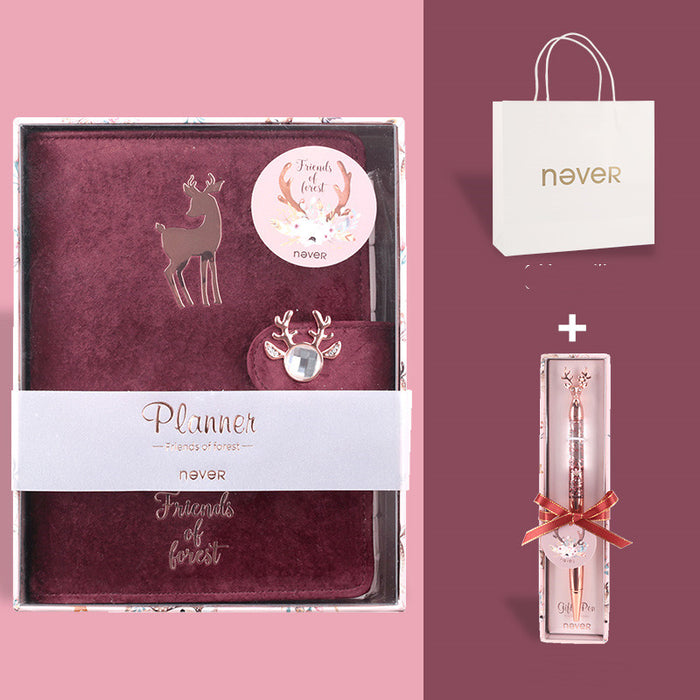 Nunca sereia manual a6 caderno de folhas soltas destacável caderno de folhas soltas manual de recarga em torno de linda menina coração estudante universitário presente de aniversário menina