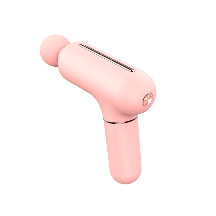 Mini usb pistola de massagem muscular percussiva arma de massagem de tecido profundo meninas corpo pescoço dor massageador fáscia arma