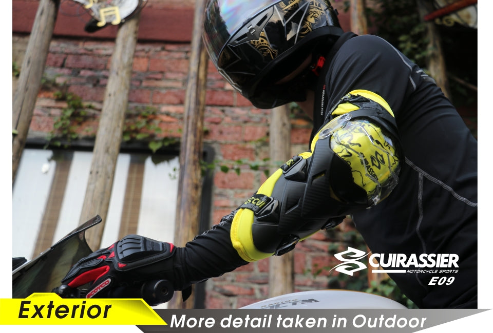 Protector de codo para motocicleta, rodillera Cuirassier, rodilleras para Motocross, descenso, moto de cross, protección MX, coderas de carreras todoterreno