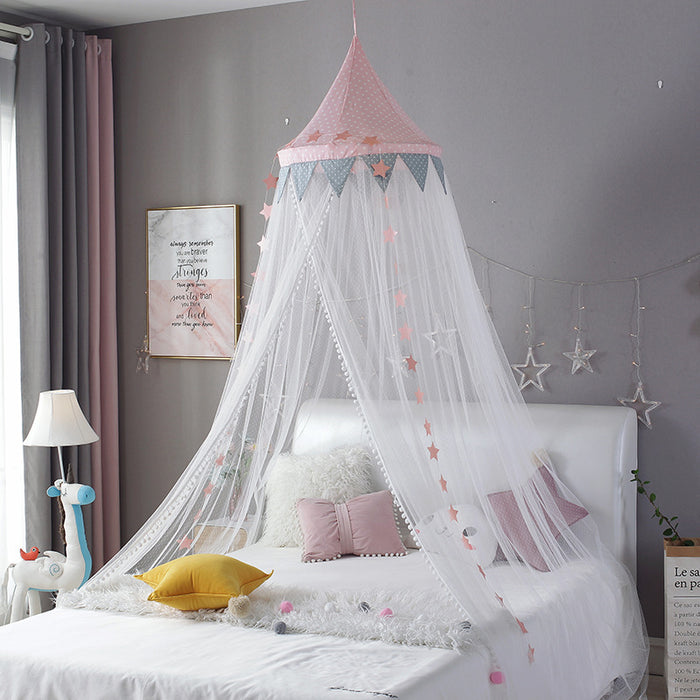 Tende da letto per bambini, zanzariere a cupola sospese, tende leggere e traspiranti