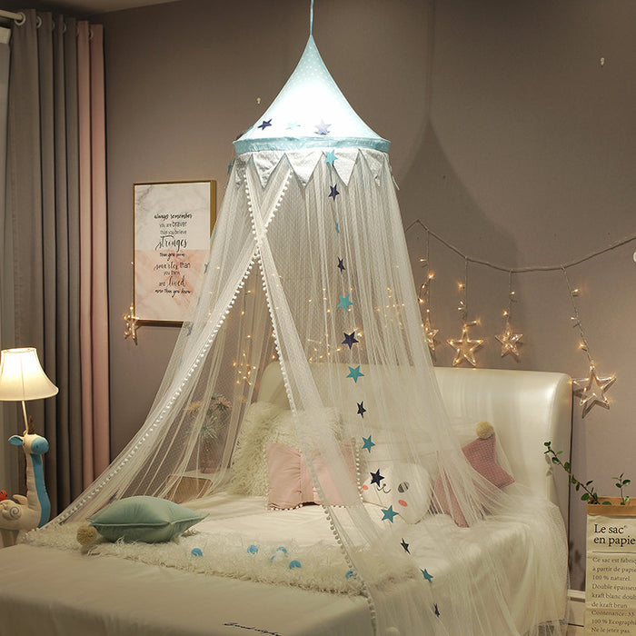 Tende da letto per bambini, zanzariere a cupola sospese, tende leggere e traspiranti