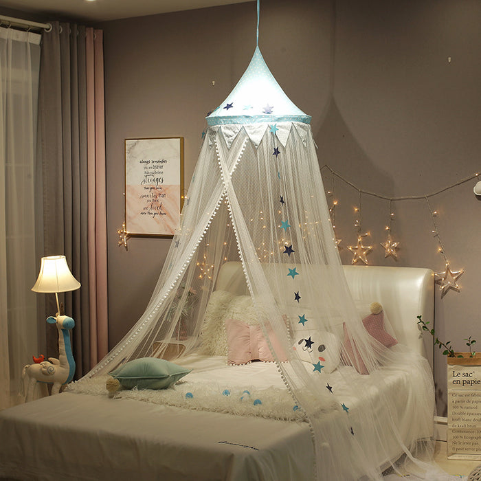 Tende da letto per bambini, zanzariere a cupola sospese, tende leggere e traspiranti