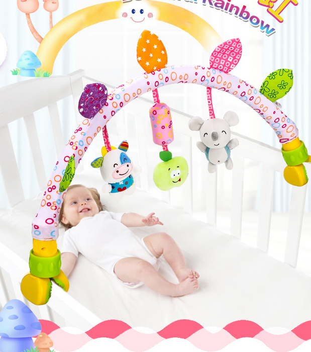 Móvil Musical para bebé, juguetes para cama, cochecito, sonajeros de felpa para bebé, juguetes para bebé de 0 a 12 meses