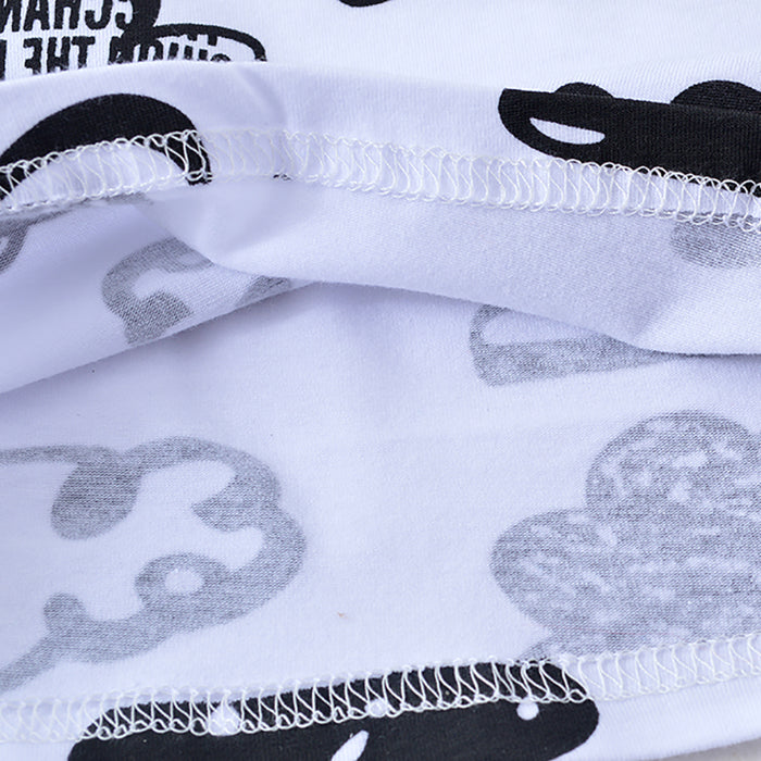 Conjunto de 3 piezas para bebé Conjunto con estampado de nubes para bebé