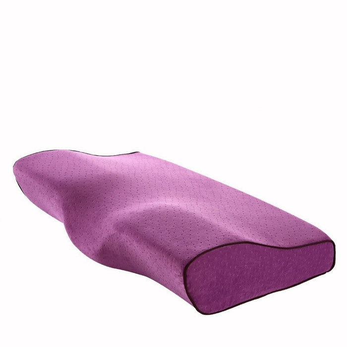 Almohada contorneada de espuma viscoelástica para el dolor de cuello Almohadas cervicales