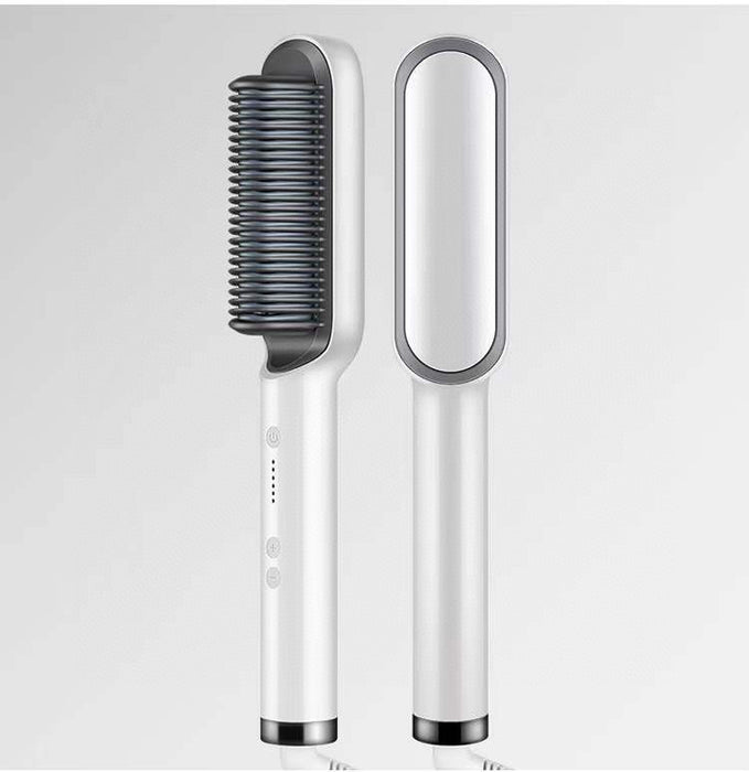 Neuer 2-in-1-Haarglätter mit heißem Kamm und negativem Ionen-Curling