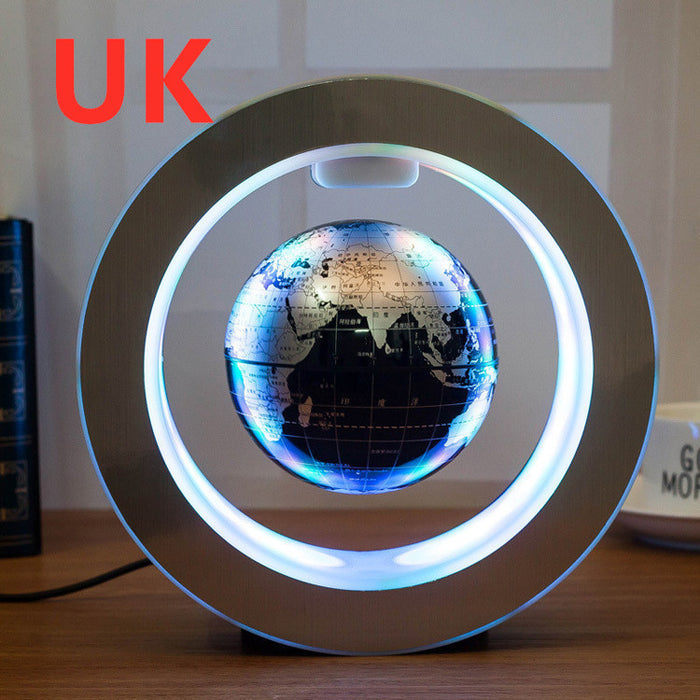 Mappa del mondo a LED rotonda Globo galleggiante Luce a levitazione magnetica Magia antigravità